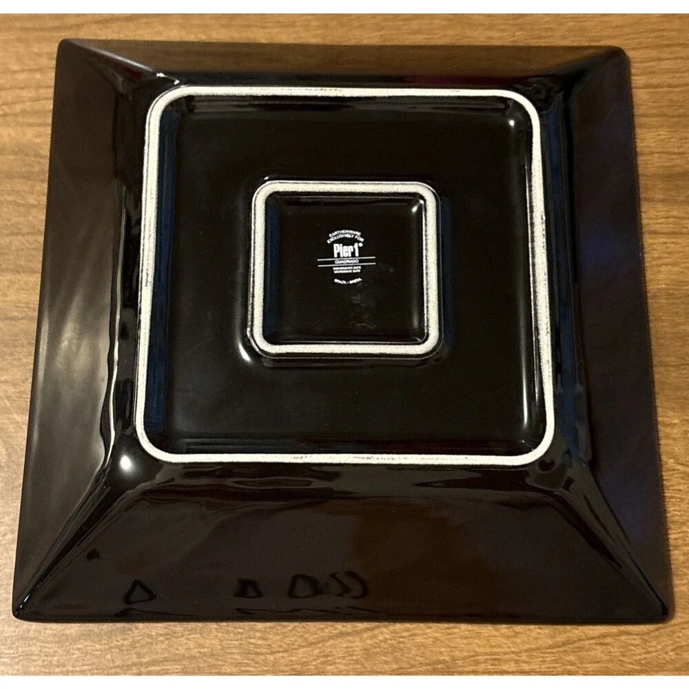 Pier 1 Quadrado Earthenware Espresso 8.5